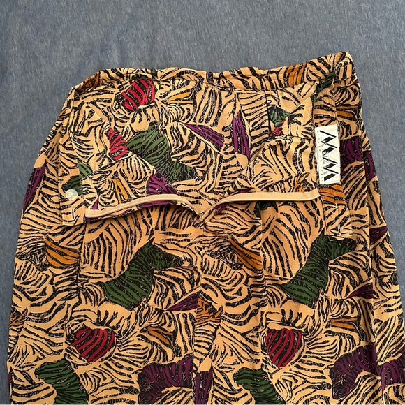 Vintage 1990s MM by Krizia Italy Exotic Zebra Wrap Skirt Size 8 (30 in) - Picture 7 of 10